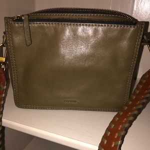 Green fossil crossbody